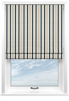 The British Stripe Co. George, Polzeath No.1 - Twist&Fit Roman Blind